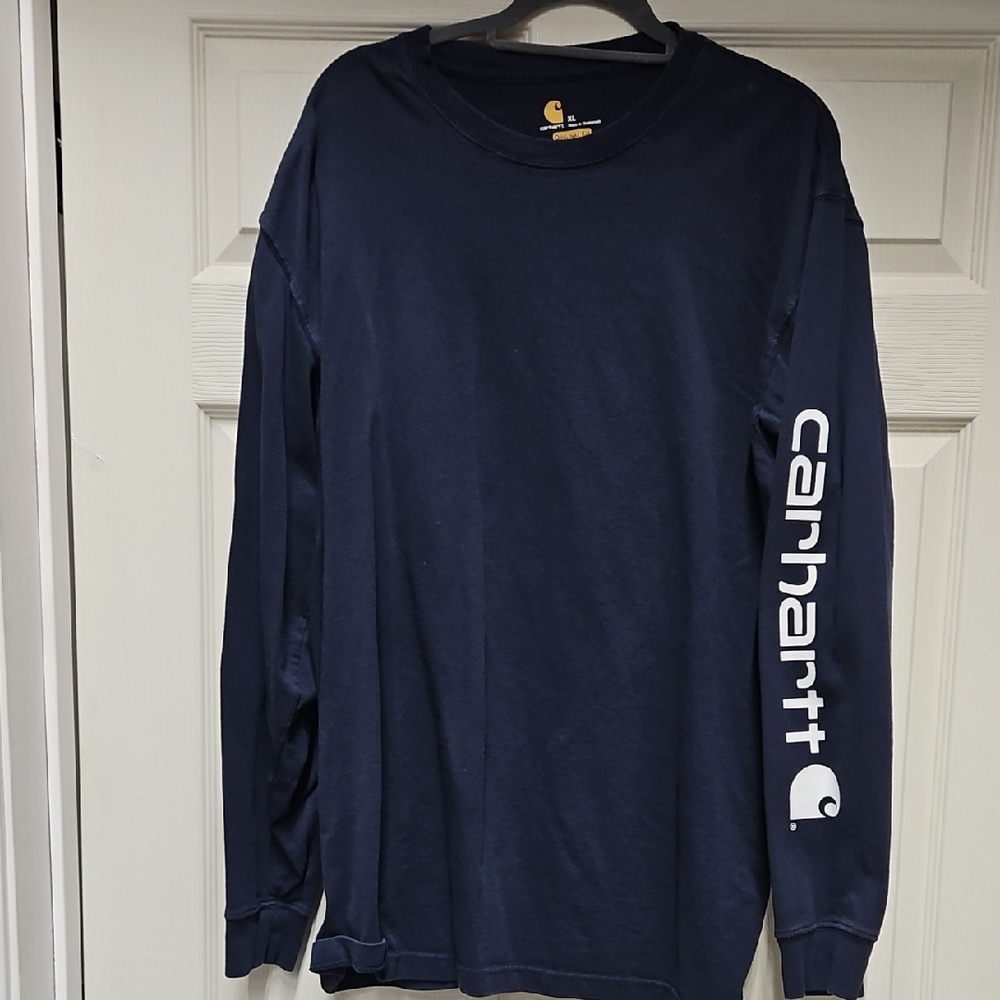 Carhartt Men's Deep Blue Long Sleeve Tee